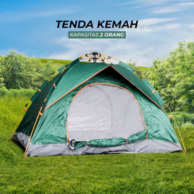 AstaGear Tenda Camping Lipat Otomatis 2 Orang Anti UV - ZK50 - Green