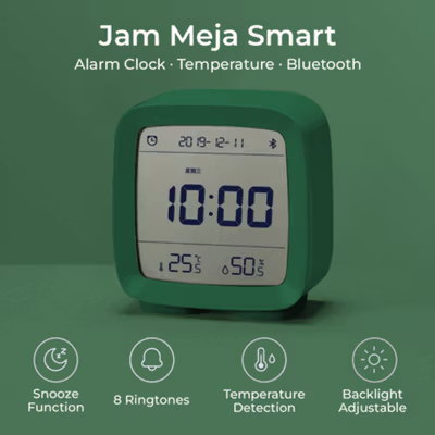 Qingping Jam Meja Smart Alarm Clock Temperature Bluetooth - CGD1 - Green