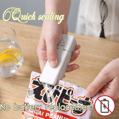 TaffHOME Alat Perekat Plastik Portable Heat Sealer USB Rechargeable - LK-702 - White