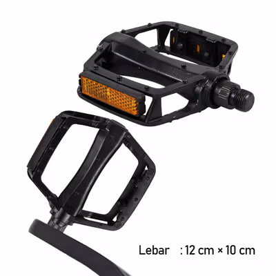 PROMEND Pedal Sepeda Aluminium Anti-Slip - JT410 - Black