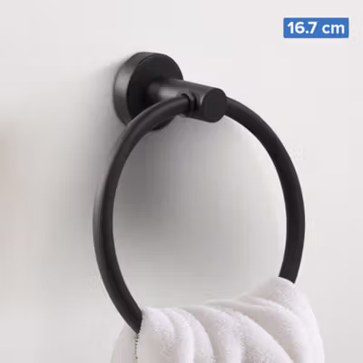 Sunydeal Gantungan Handuk Kamar Mandi Towel Holder Ring - E1913 - Black