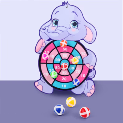 JOKEJOLLY Mainan Anak Target Sticky Ball Dartboard Children Toy - HX2806 - Purple