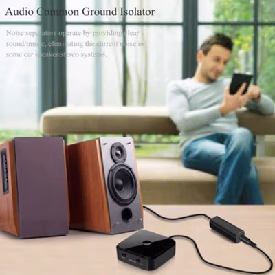 TDK Noise Filter Audio Common Ground Loop Insulator Anti-Interference - G1 - Black