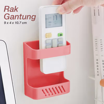 BLINGIRD Holder Rak Gantung Mini Organizer Storage Box - YJ45-A - Red