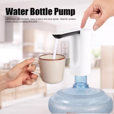 3LIFE Pompa Air Galon Foldable Electric Water Pump Rechargeable - 012 - White