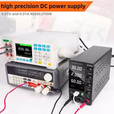 KUAIQU Adjustable DC Power Supply High Precision Digital 30V 10A - SPS-C3010 - Black