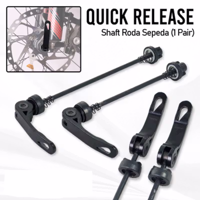 ETA BIKE Clamp Buckle Quick Release Shaft Roda Sepeda 1 Pair - HF678 - Black