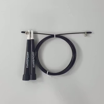 TaffSPORT Tali Skipping Jump Rope Steel Wire Bearing 3M - D053 - Black