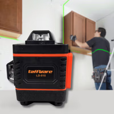 Taffware Laser Level Self Leveling 4D 16 Line with Remote - LD-515 - Orange
