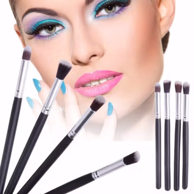 Blending Eyeshadow Make Up Brush Kuas Rias 4 PCS - MAG5445 - Black