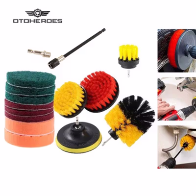 OTOHEROES Kepala Sikat Pembersih Brush Car Polisher Kit 14 PCS - UT760 - Multi-Color