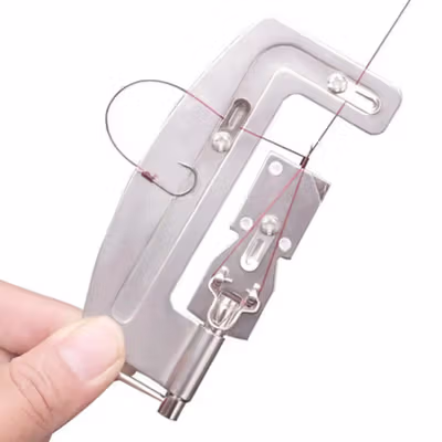KMoving Pengait Senar Pancing Kail Otomatis Fast Hook Tying Knots - MRH11 - Silver