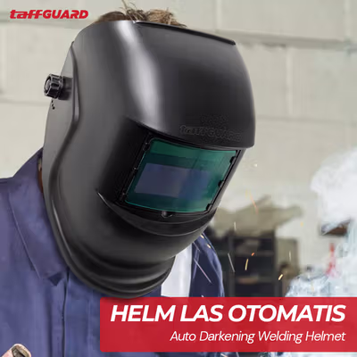 TaffGUARD DEKO Helm Las Otomatis Auto Darkening Welding Helmet - HW24 - Black