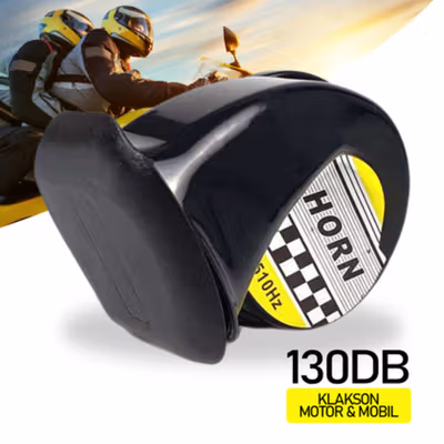 MOCC Klakson Motor Mobil Model Snail Loud Horn 12V 130dB - SYB001 - Black