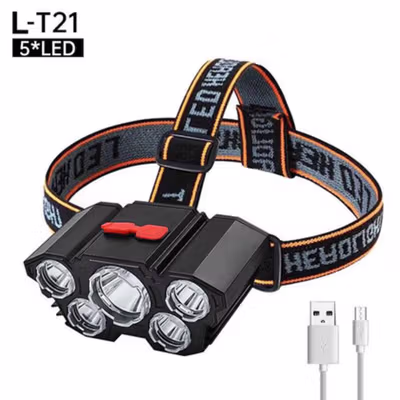 AMARYLLIS Senter Kepala Headlamp LED IPX5 - L-T21 - Black