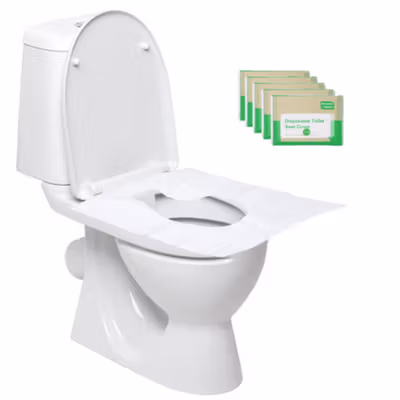 Comfort Plus Cover Dudukan Toilet Disposable Seat Cover 5 Pack - IF1 - White