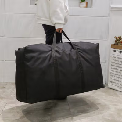 TaffGO Tas Duffle Jinjing Wanita Travel Bag Size Large - X78 - Black