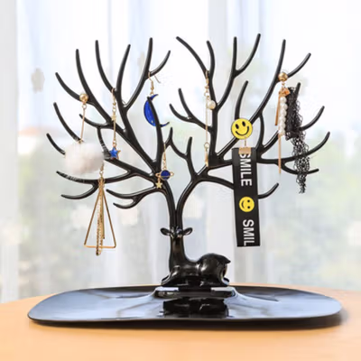 LaMaxza Tempat Gantungan Perhiasan Jewelry Display Tray Stand Big Size - LH1501 - Black