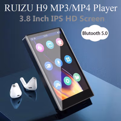 RUIZU Bluetooth HiFi DAP MP4 Player Touchscreen 16GB - H9 - Black