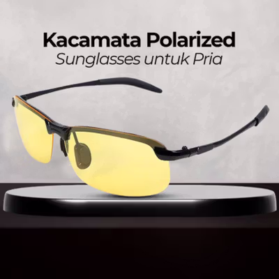 SOZO Kacamata Polarized Sunglasses untuk Pria - 3403 - Black/Yellow