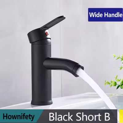 Hownifety Keran Air Wastafel Bathroom Faucet Mixer Tap - L298 - Black