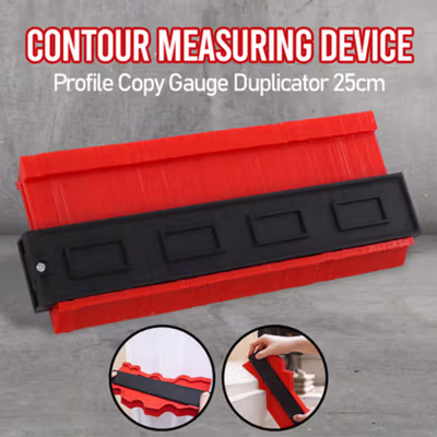 Taffware Contour Measuring Device Profile Copy Gauge Duplicator 25cm - M137 - Red