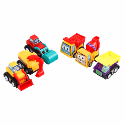 ZKZC Mainan Anak Mobil Car Truck Children Toy 6 PCS - XY422 - Multi-Color