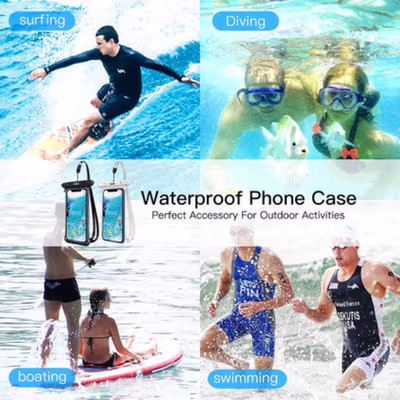 FONKEN Casing Anti Air Smartphone Case 4-6.5 Inch Smartphone - C21-12-3 - Black