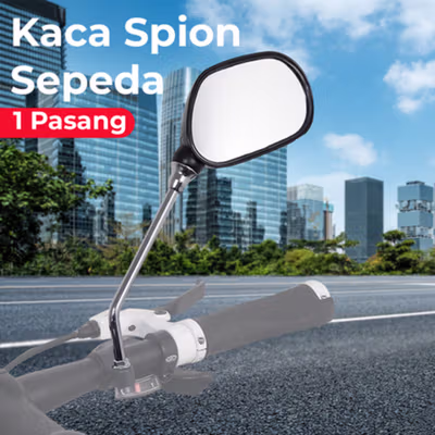JINGYI Kaca Spion Sepeda Bike Blindspot Rearview 1 Pair - JY-102 - Black