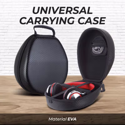 XZR Sarung Headphone Portabel EVA Universal Carrying Case - XZ24 - Black