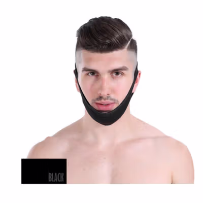 AOLIKES Sabuk Tidur Anti Ngorok Snoring Solution Chin Rest Band Strap - 2107 - Black