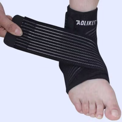AOLIKES Penyangga Engkel Sport Ankle Support 1 PCS - 4546 - Black