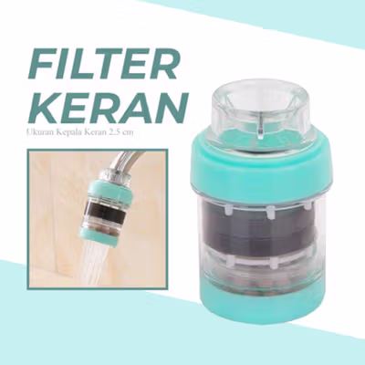 Dreaminglight Saringan Filter Keran Air Faucet Medical Water Purifier - M25 - Blue