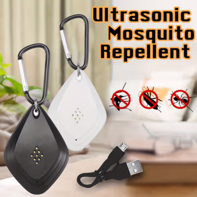 BCause Pembasmi Nyamuk Ultrasonic Portable Mosquito Repeller - 777 - Black