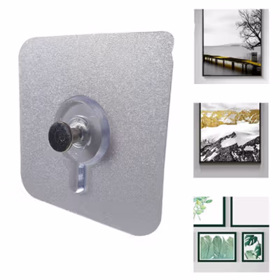 TaffHOME Gantungan Frame Foto Photo Frame Wall Hanger 6 PCS - ST60 - Transparent