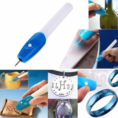 EZ ENGRAVER Pena Ukir Elektrik Portable Engraver Pen - 1108 - White