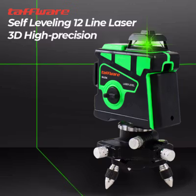 Taffware Hilda Self Leveling 12 Line Laser 3D High-precision - 3D-12 - Green