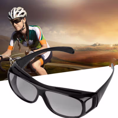 TaffSPORT Kacamata Sepeda UV Protection Outdoor Cycling Sunglasses - NJ747 - Black/Black