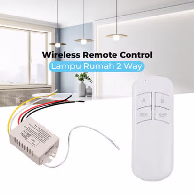 TaffLED Wireless Remote Control Lampu Rumah 2 Way - YAM802 - No Color