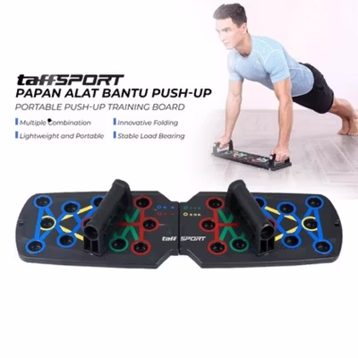 TaffSPORT Papan Alat Bantu Push-Up Training Board Portable - A603 - Black