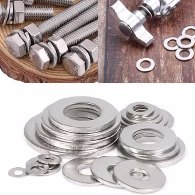 Taffware Ring Baut Oli Washer Plat Stainless Complete Size 360 PCS - DIN125 - Silver