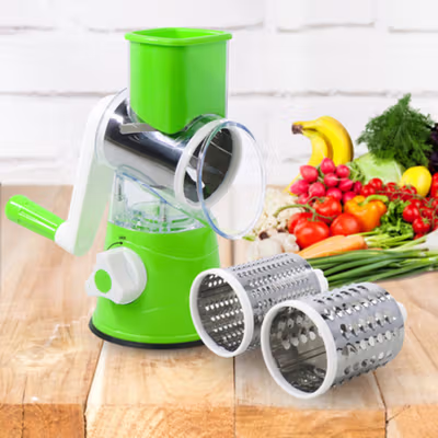 CHYU Penggiling Sayur Vegetable Cutter Slicer Tabletop Drum Grater - YG-806 - Green