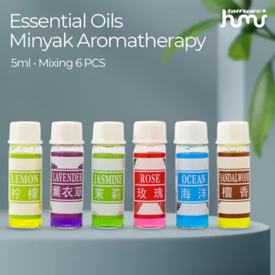 Taffware HUMI Essential Oils Minyak Aromatherapy 5ml Mixing 6 PCS Mixing - RS-10 - No Color
