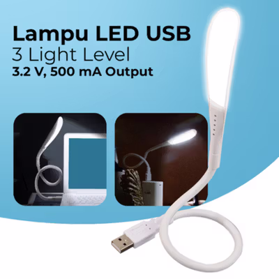 Centechia Lampu Baca USB LED Reading Lamp Natural White 2.8W 3.2V - T1A - White