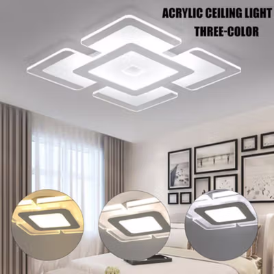Dumexi Lampu Plafon LED Minimalis Nordic Dimmable Tri Color 16W - D99 - White