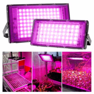 TaffLED Grow Light LED Lampu Tanaman Hidroponik Full Spectrum 100W - RO22 - Black