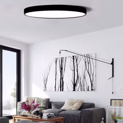 Iminovo Lampu LED Plafon Dimmable 18W 30cm 3in1 Color - XD-997A - Black