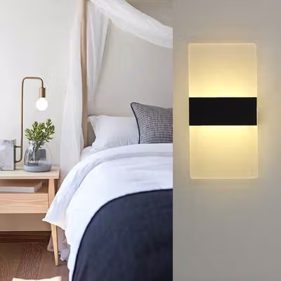 TaffLED Lampu Dinding Hias Rumah LED Corridor Light 6W Warm White - F0011 - Black