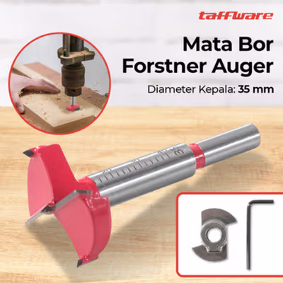 Taffware Mata Bor Forstner Auger Drill Bit Wooden Tool 35mm - DIN-7483 - No Color