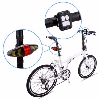 WASAFIRE Lampu Rem Sepeda Waterproof 15 Lumens with Remote Control - LY-0378 - Black